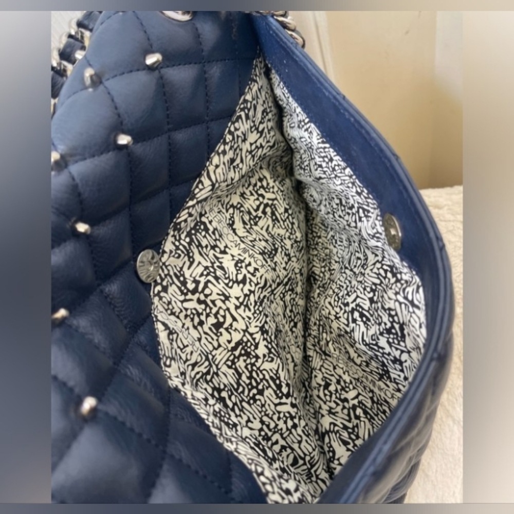 Rebecca Minkoff Quilted Crossbody - Studs And Navy Blue - Picture 9 of 14